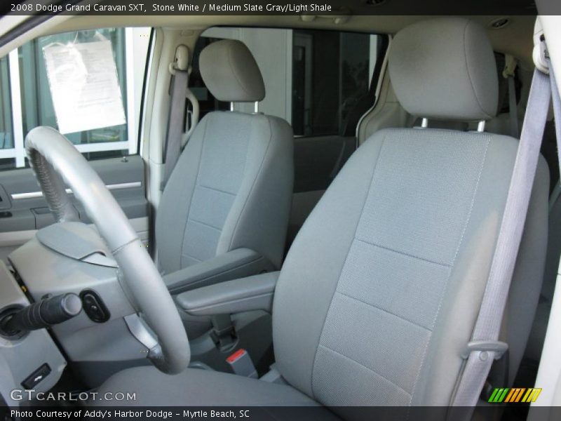 Stone White / Medium Slate Gray/Light Shale 2008 Dodge Grand Caravan SXT