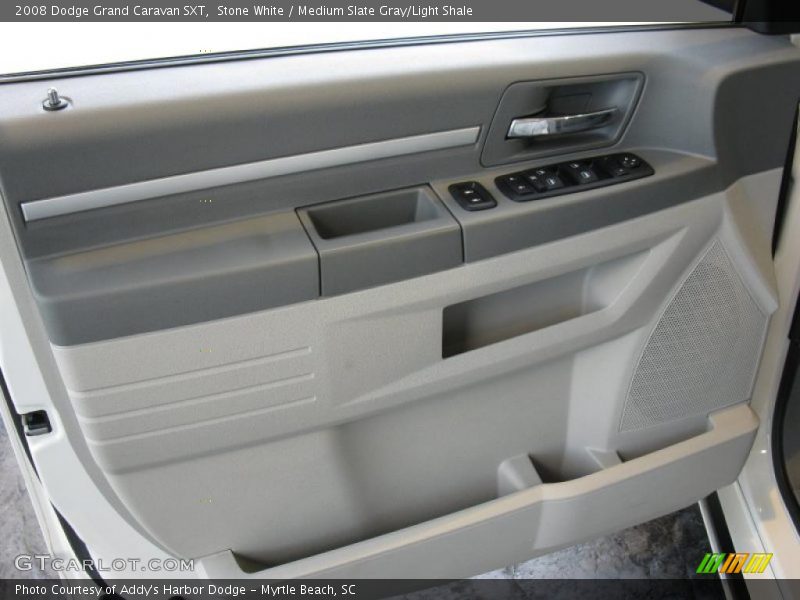 Stone White / Medium Slate Gray/Light Shale 2008 Dodge Grand Caravan SXT