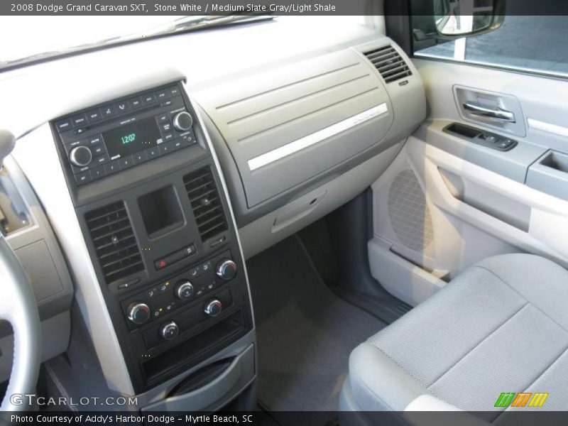 Stone White / Medium Slate Gray/Light Shale 2008 Dodge Grand Caravan SXT