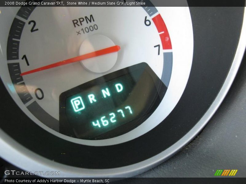 Stone White / Medium Slate Gray/Light Shale 2008 Dodge Grand Caravan SXT