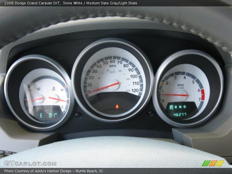 Stone White / Medium Slate Gray/Light Shale 2008 Dodge Grand Caravan SXT