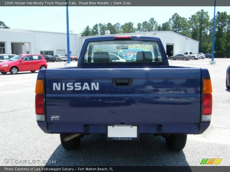 Royal Blue Metallic / Dark Gray 1996 Nissan Hardbody Truck Regular Cab