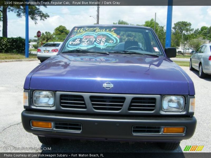 Royal Blue Metallic / Dark Gray 1996 Nissan Hardbody Truck Regular Cab