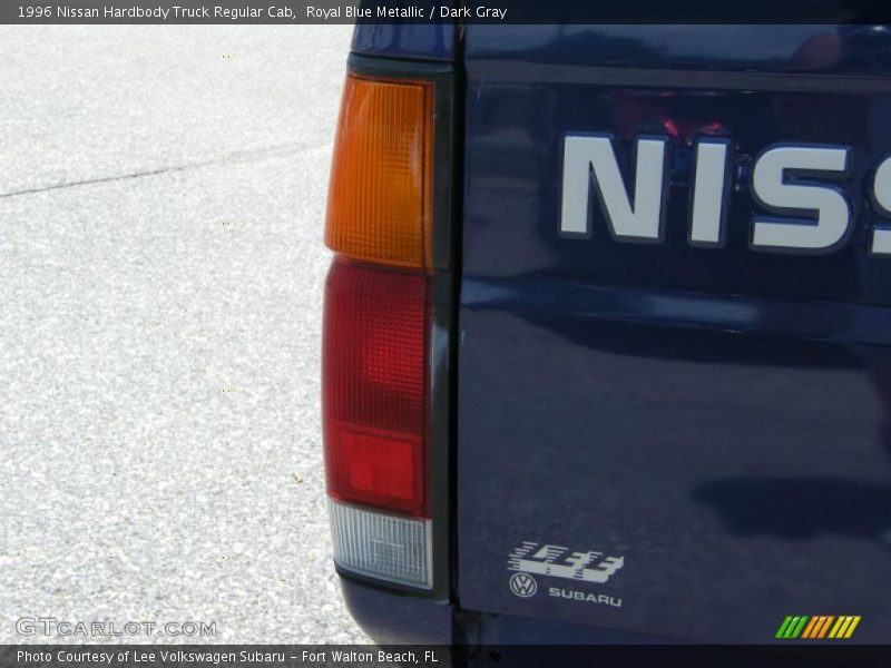 Royal Blue Metallic / Dark Gray 1996 Nissan Hardbody Truck Regular Cab