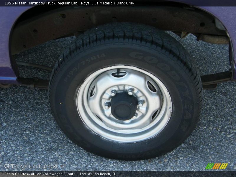 Royal Blue Metallic / Dark Gray 1996 Nissan Hardbody Truck Regular Cab