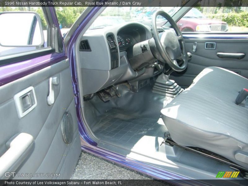 Royal Blue Metallic / Dark Gray 1996 Nissan Hardbody Truck Regular Cab