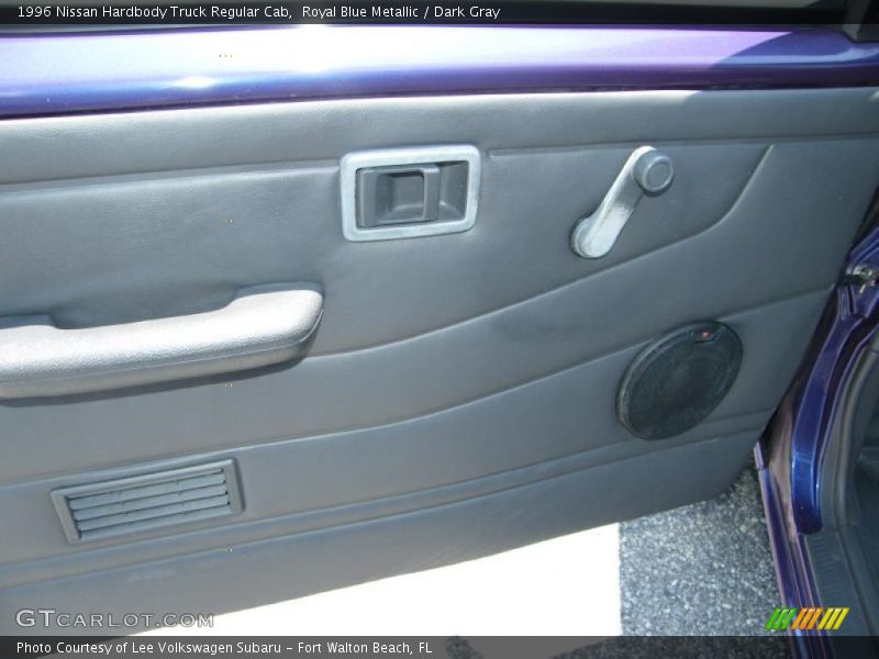 Royal Blue Metallic / Dark Gray 1996 Nissan Hardbody Truck Regular Cab