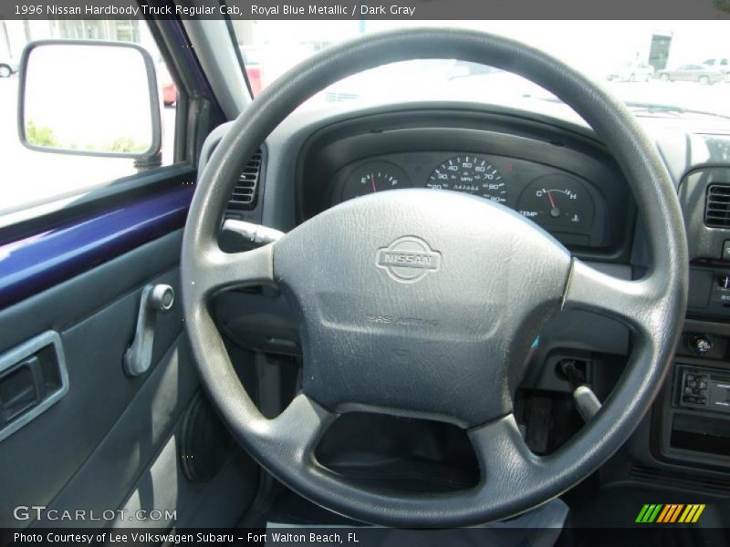 Royal Blue Metallic / Dark Gray 1996 Nissan Hardbody Truck Regular Cab