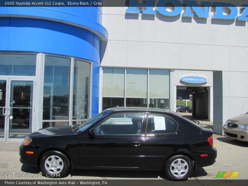 Ebony Black / Gray 2005 Hyundai Accent GLS Coupe