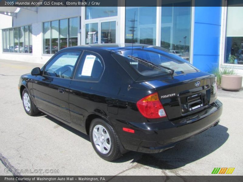 Ebony Black / Gray 2005 Hyundai Accent GLS Coupe