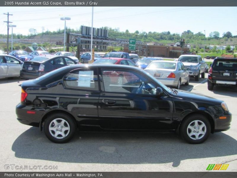 Ebony Black / Gray 2005 Hyundai Accent GLS Coupe