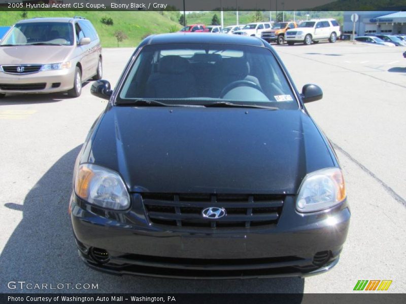 Ebony Black / Gray 2005 Hyundai Accent GLS Coupe