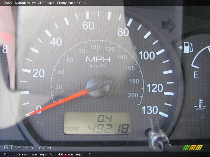 Ebony Black / Gray 2005 Hyundai Accent GLS Coupe