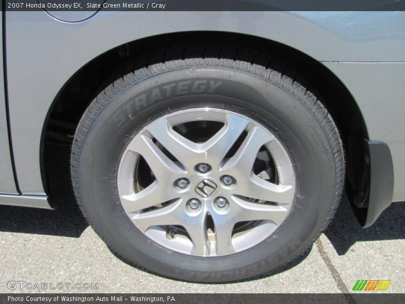 Slate Green Metallic / Gray 2007 Honda Odyssey EX