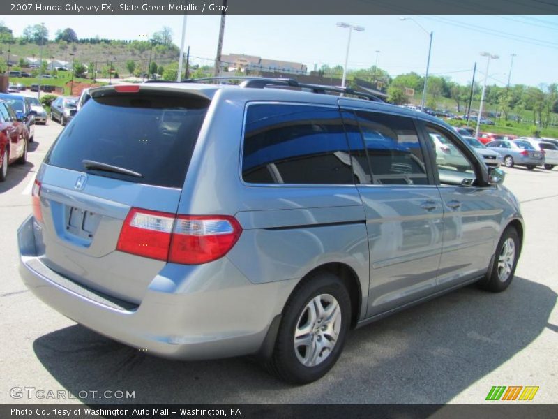 Slate Green Metallic / Gray 2007 Honda Odyssey EX