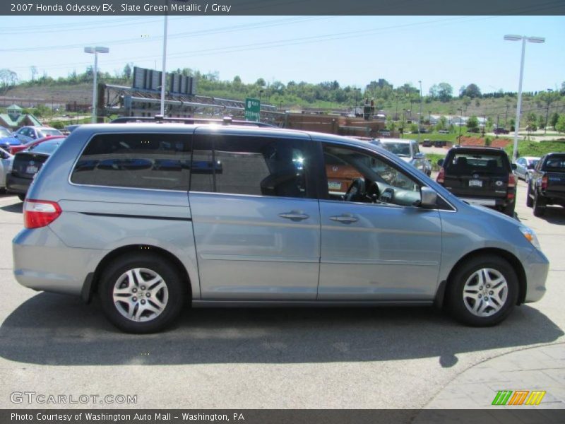 Slate Green Metallic / Gray 2007 Honda Odyssey EX