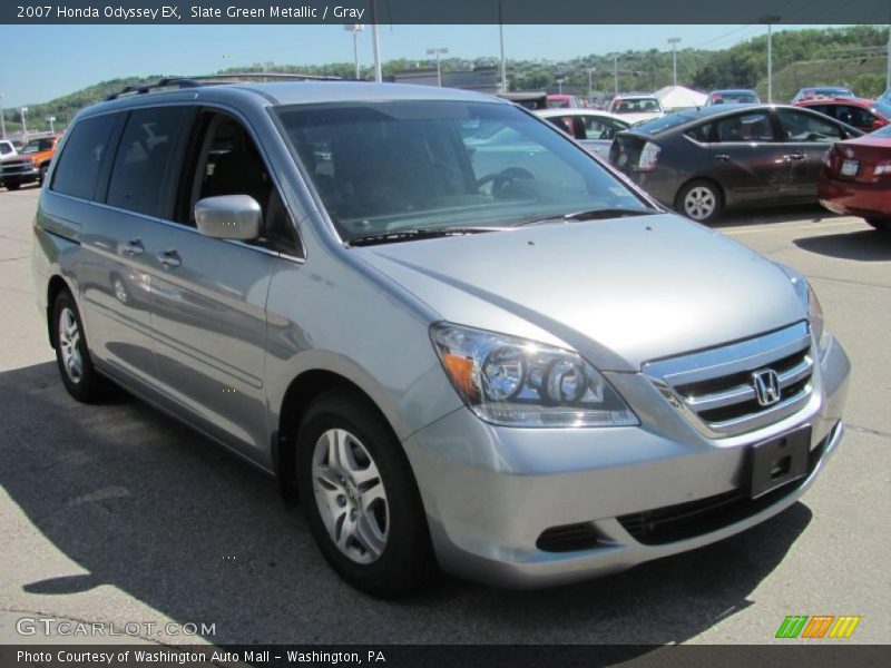 Slate Green Metallic / Gray 2007 Honda Odyssey EX