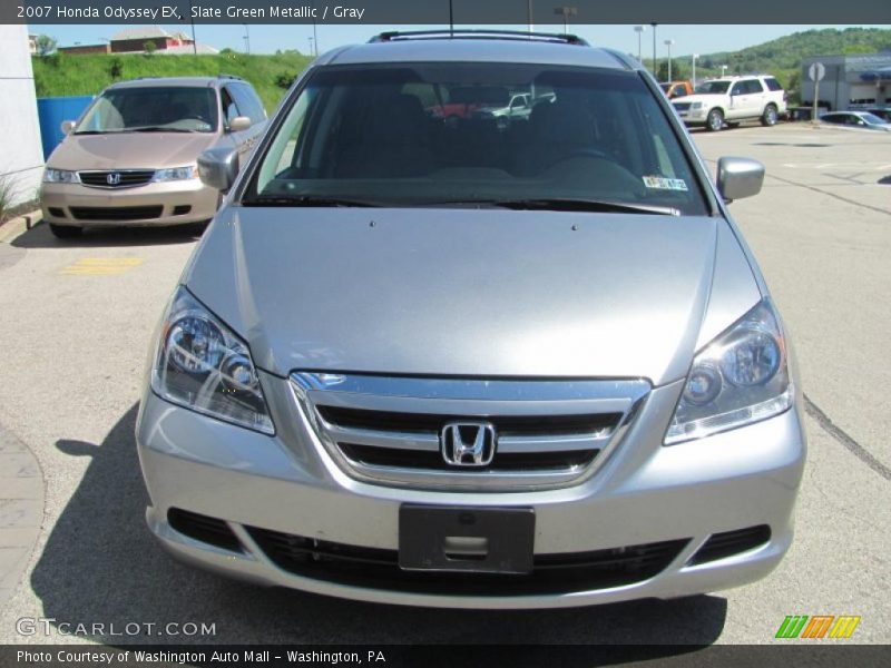 Slate Green Metallic / Gray 2007 Honda Odyssey EX