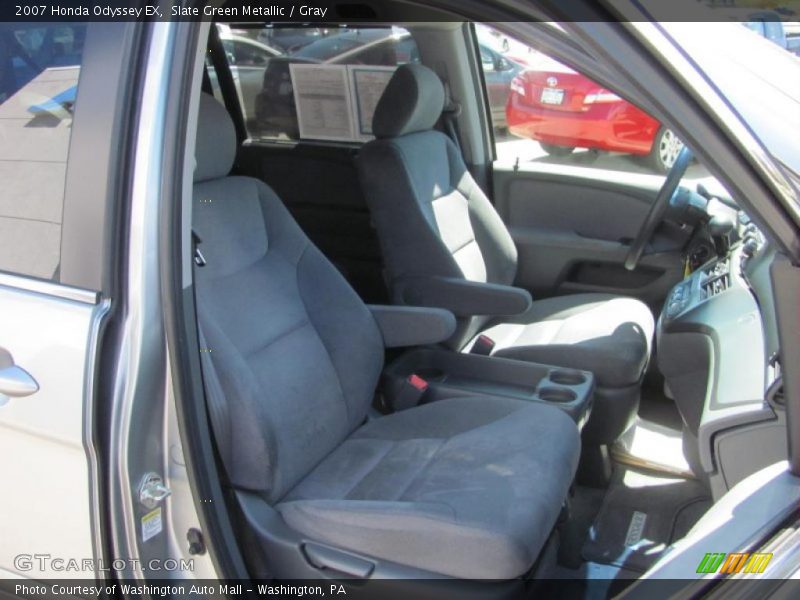 Slate Green Metallic / Gray 2007 Honda Odyssey EX
