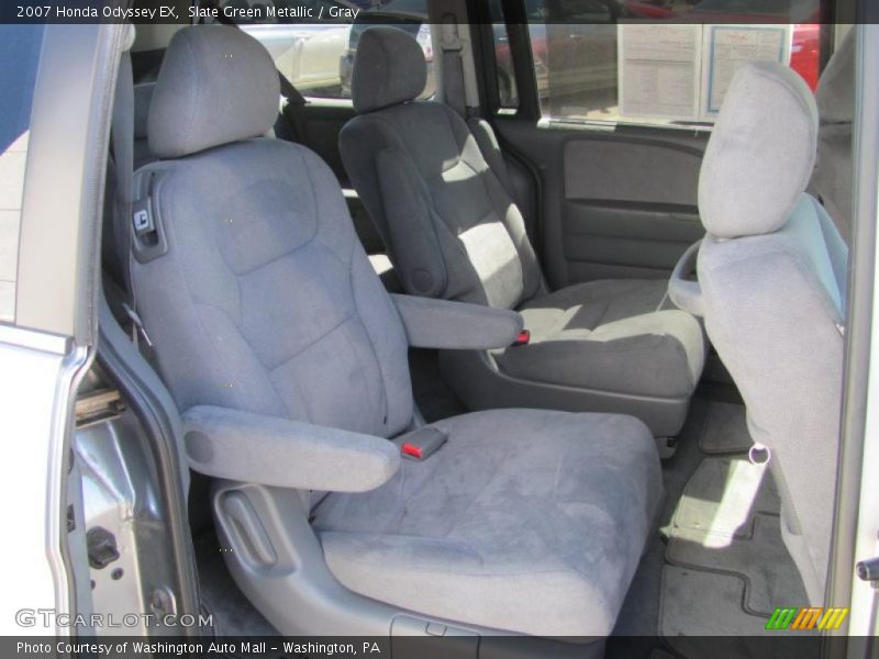Slate Green Metallic / Gray 2007 Honda Odyssey EX