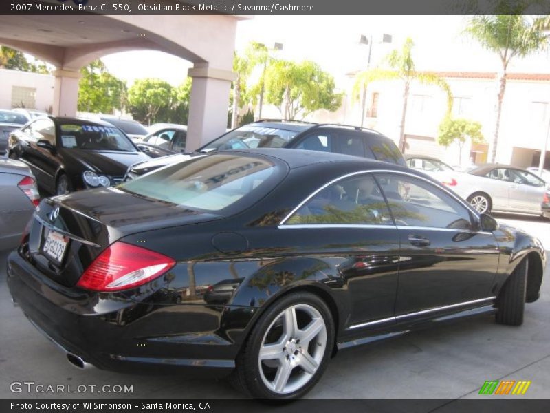 Obsidian Black Metallic / Savanna/Cashmere 2007 Mercedes-Benz CL 550