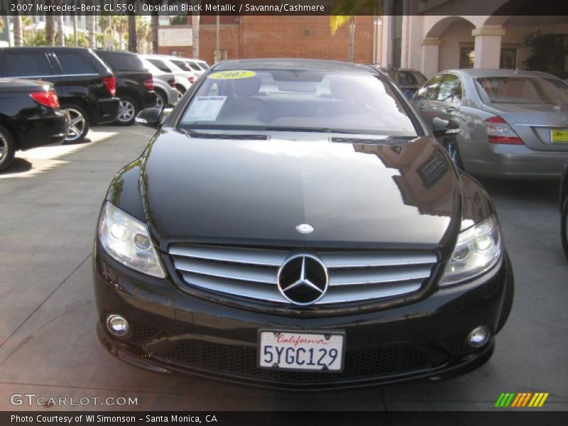 Obsidian Black Metallic / Savanna/Cashmere 2007 Mercedes-Benz CL 550
