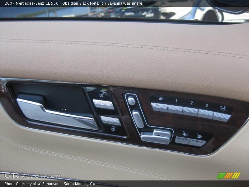 Obsidian Black Metallic / Savanna/Cashmere 2007 Mercedes-Benz CL 550