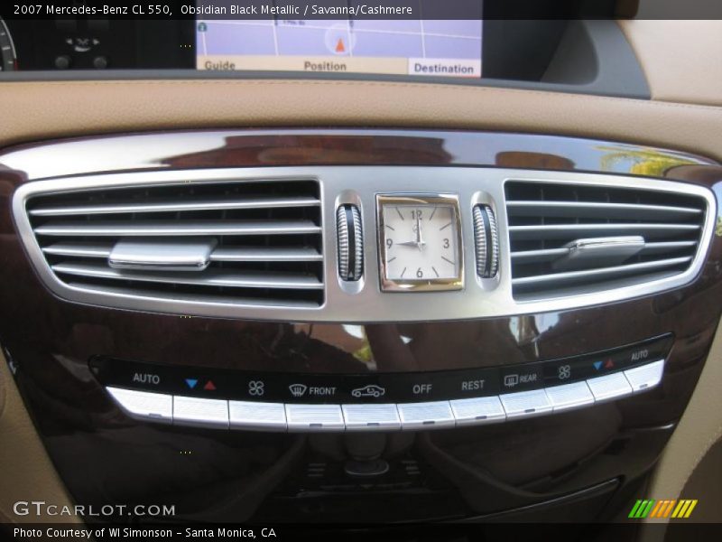 Obsidian Black Metallic / Savanna/Cashmere 2007 Mercedes-Benz CL 550
