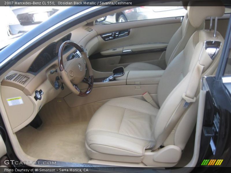 Obsidian Black Metallic / Savanna/Cashmere 2007 Mercedes-Benz CL 550