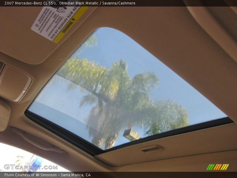 Obsidian Black Metallic / Savanna/Cashmere 2007 Mercedes-Benz CL 550