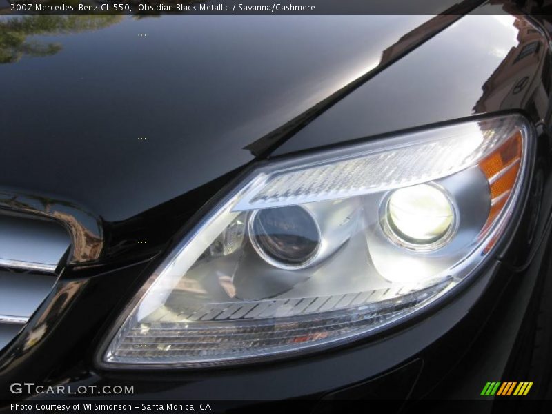 Obsidian Black Metallic / Savanna/Cashmere 2007 Mercedes-Benz CL 550