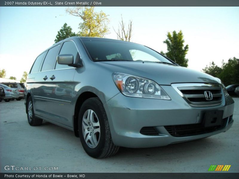 Slate Green Metallic / Olive 2007 Honda Odyssey EX-L