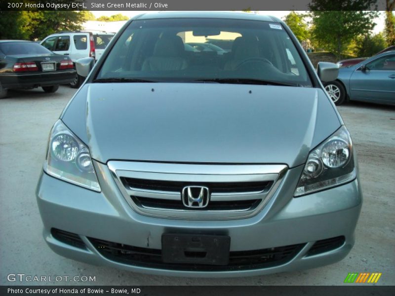 Slate Green Metallic / Olive 2007 Honda Odyssey EX-L