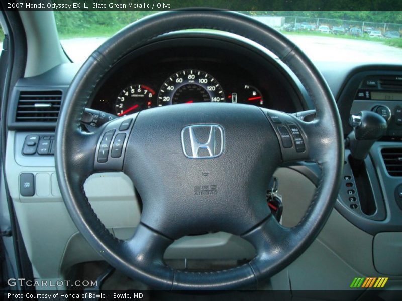 Slate Green Metallic / Olive 2007 Honda Odyssey EX-L