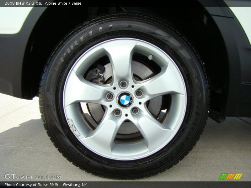 Alpine White / Beige 2008 BMW X3 3.0si