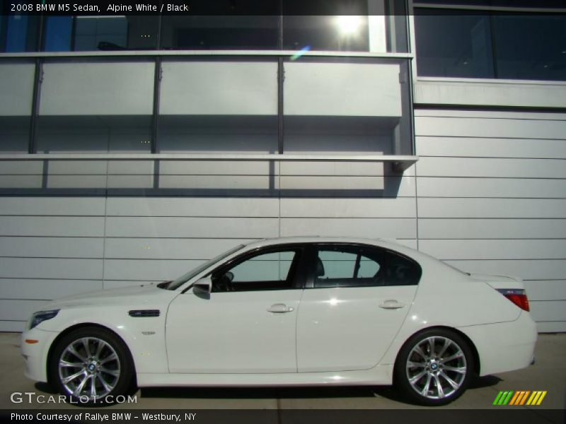 Alpine White / Black 2008 BMW M5 Sedan