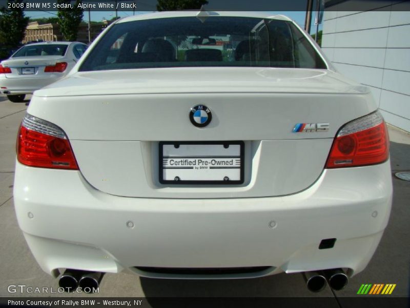 Alpine White / Black 2008 BMW M5 Sedan