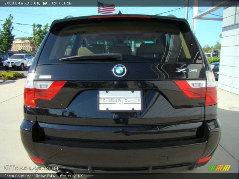 Jet Black / Beige 2008 BMW X3 3.0si