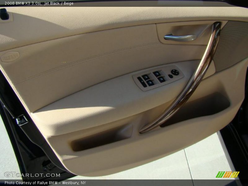 Jet Black / Beige 2008 BMW X3 3.0si