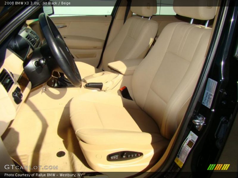 Jet Black / Beige 2008 BMW X3 3.0si