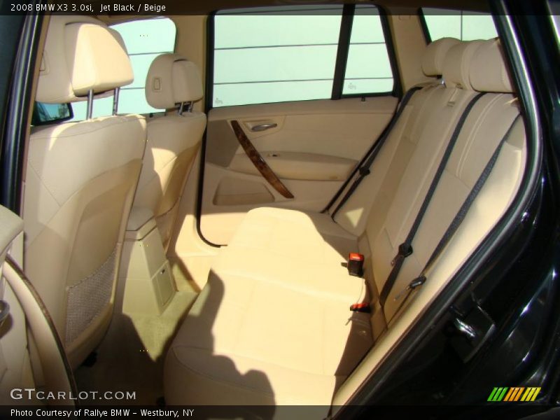 Jet Black / Beige 2008 BMW X3 3.0si