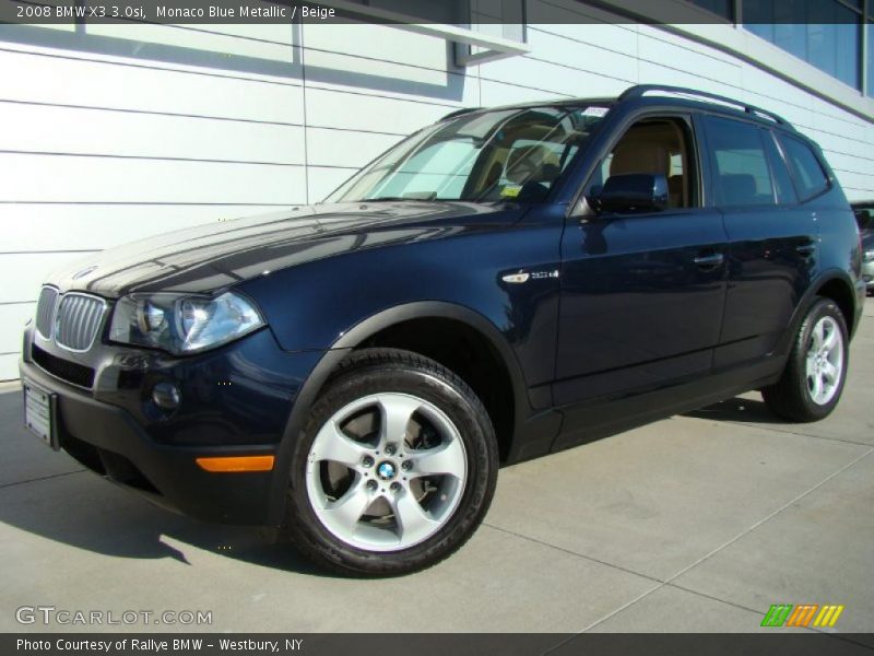 Monaco Blue Metallic / Beige 2008 BMW X3 3.0si