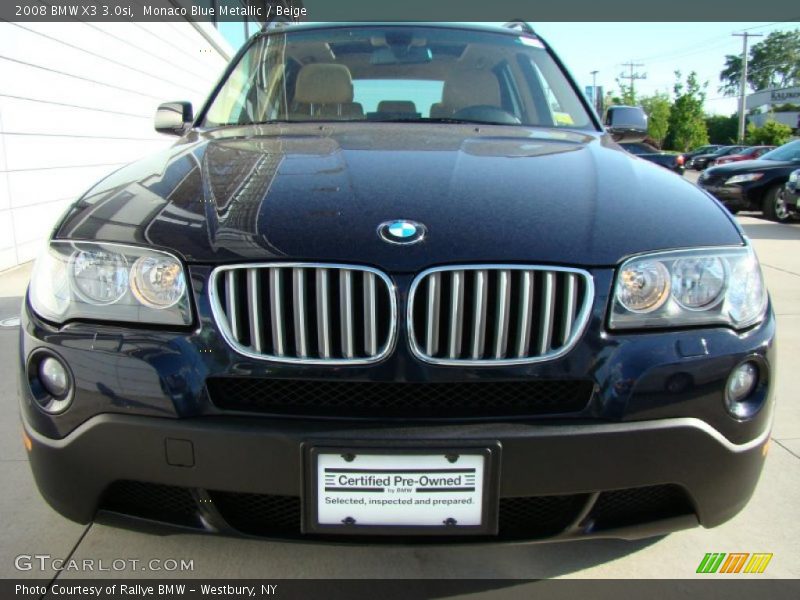 Monaco Blue Metallic / Beige 2008 BMW X3 3.0si