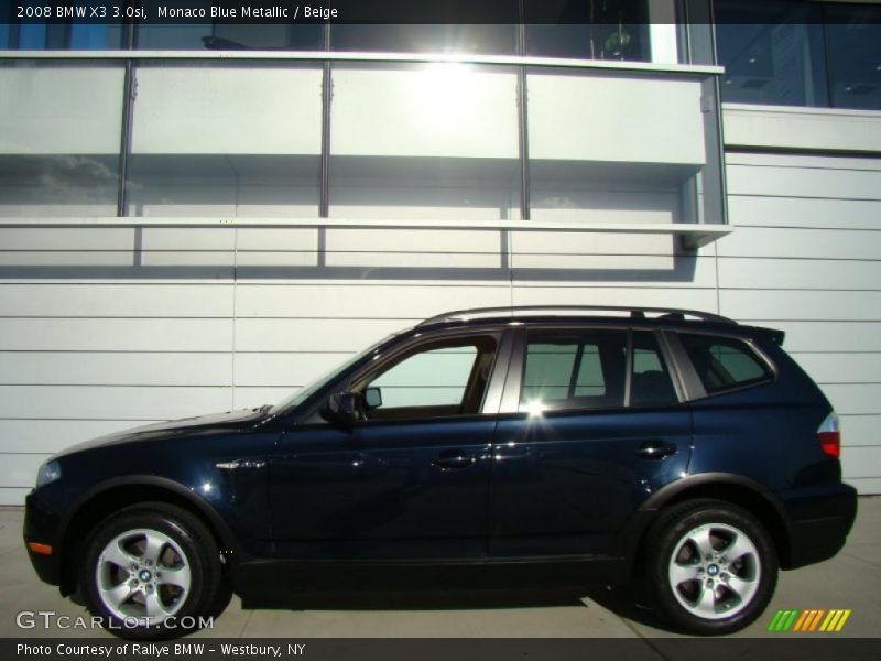 Monaco Blue Metallic / Beige 2008 BMW X3 3.0si
