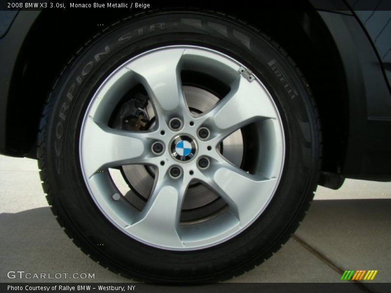 Monaco Blue Metallic / Beige 2008 BMW X3 3.0si