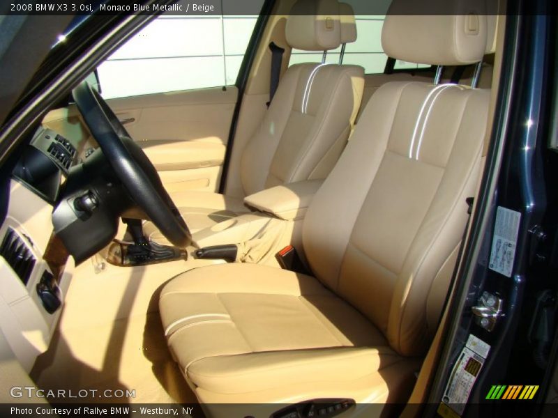 Monaco Blue Metallic / Beige 2008 BMW X3 3.0si
