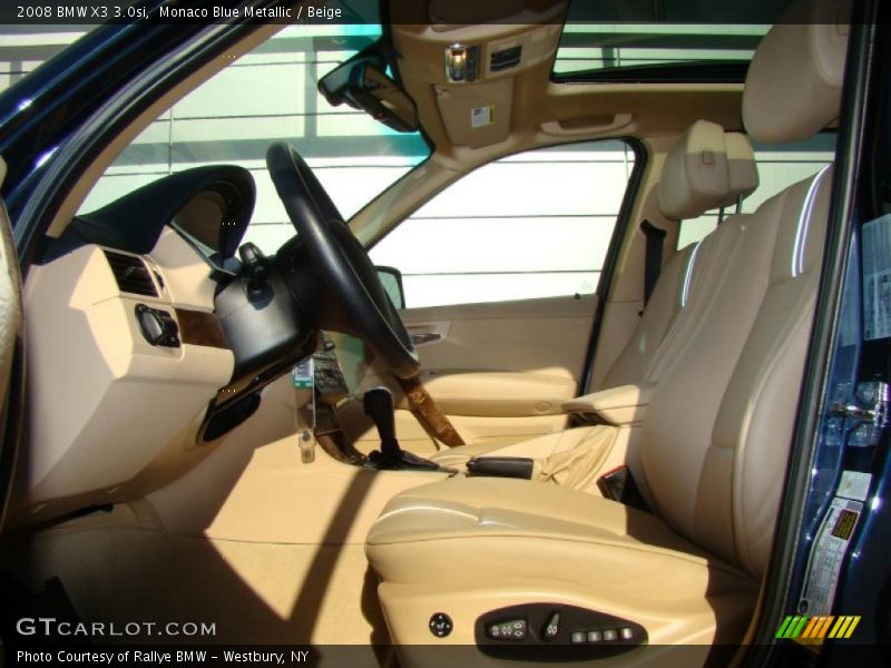 Monaco Blue Metallic / Beige 2008 BMW X3 3.0si