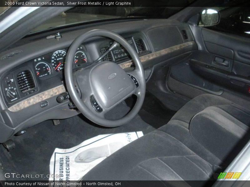 Silver Frost Metallic / Light Graphite 2000 Ford Crown Victoria Sedan