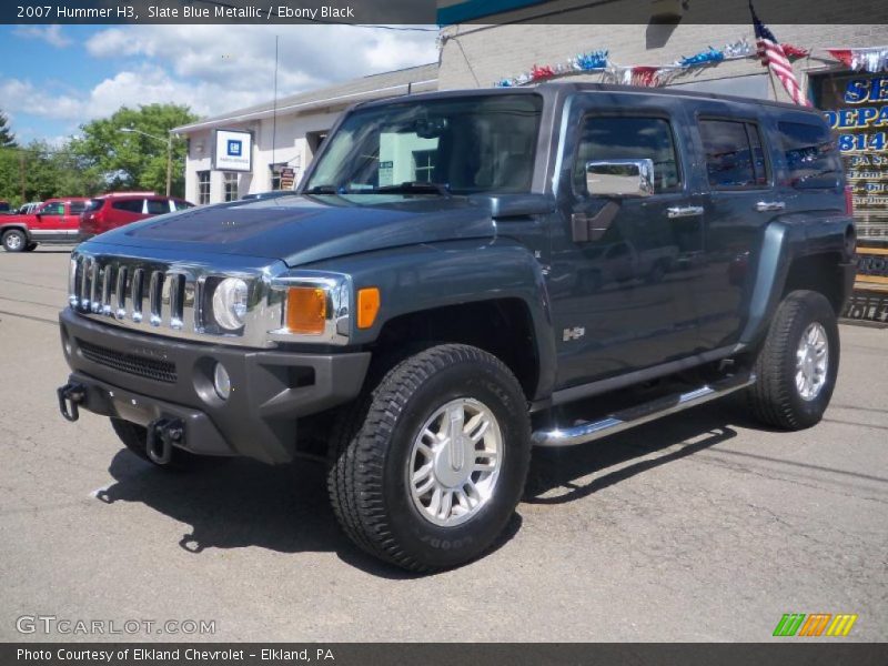 Slate Blue Metallic / Ebony Black 2007 Hummer H3