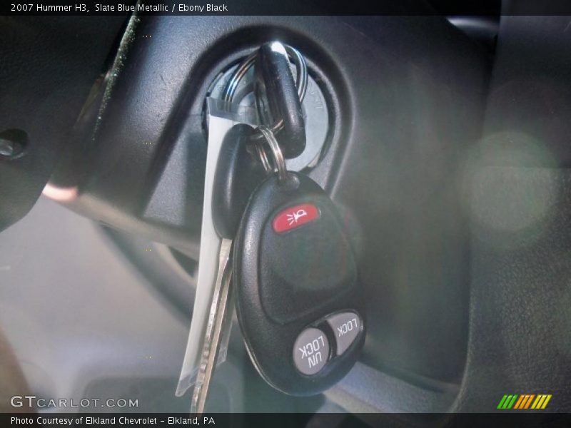 Slate Blue Metallic / Ebony Black 2007 Hummer H3